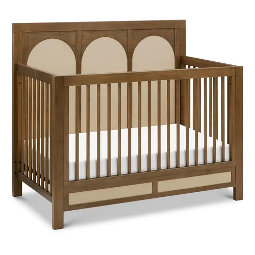 Miniatura 8 de Namesake Cuna convertible Eloise 4 en 1 en miel y arena de alto rendimiento, tejido ecológico, certificado GREENGUARD Gold Miel y Performance Sand