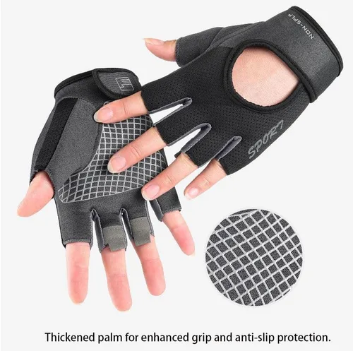 Miniatura 5 de INOGIH Guantes de entrenamiento transpirables para mujer, guantes de levantamiento de pesas para gimnasio, ciclismo, ejercicio, fitness