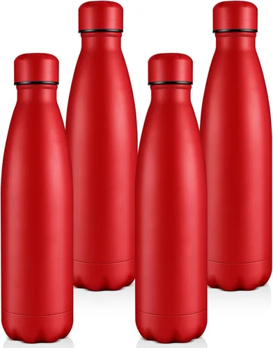 Miniatura 34 de Volhoply Botellas de agua aisladas de 25 onzas, paquete de 1/2/4, termo de acero inoxidable de doble pared que mantiene el frío y el calor, botella