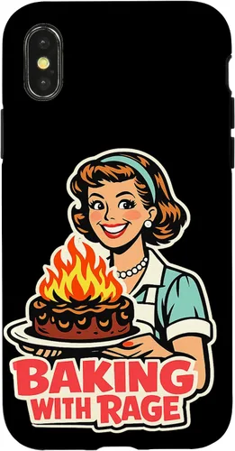 Miniatura 5 de Baking with Rage Retro 1950s Housewife Pop Art Humor Case for iPhone 17