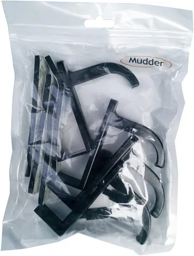Miniatura 7 de Mudder Paquete de 4 ganchos para monitor para auriculares, soporte para auriculares, soporte adhesivo para auriculares, color negro