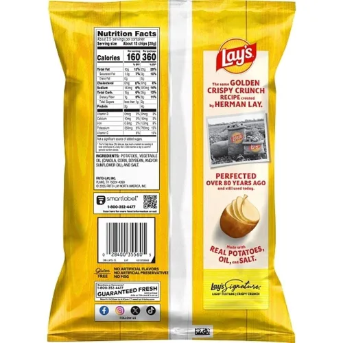 Miniatura 3 de Lays Classic Potato Chips, 2.25 onzas - 24 por caja.