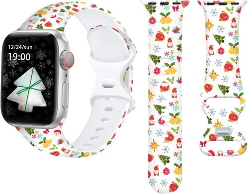 Miniatura 43 de Correas deportivas compatibles con Apple Watch de 38mm 40mm 41mm 42mm 44mm 45mm 46mm 49mm, p/mujer y hombre, correa de silicona para iWatch Series