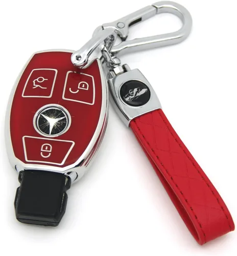 Adecuado para llaves Mercedes Benz. Funda de llave de TPU suave avanzada es compatible con CLS CLK AMG CLK GLC GLE GLS ML SL SLK A C E R S G Llave