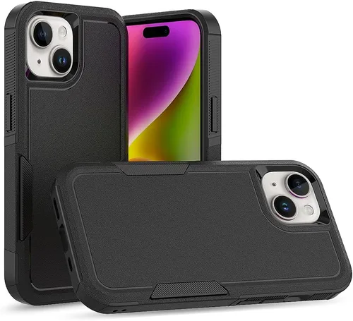 Miniatura 33 de Funda WOGROO para iPhone 8 Plus, iPhone 7 Plus de 5.5 pulgadas, funda protectora para teléfono a prueba de golpes, fuerte y duradera, color negro