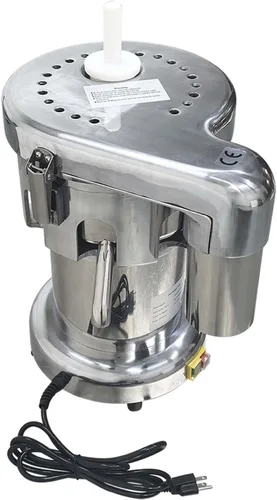 Miniatura 8 de Exprimidor comercial de verduras y frutas, separado automático de jugo y residuos, prensa de jugo resistente con varilla de empuje, exprimidor