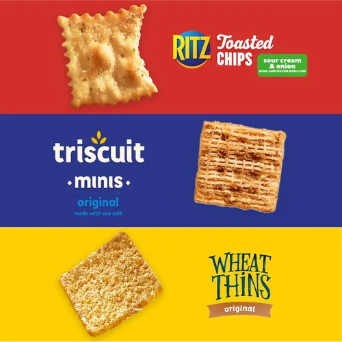 Miniatura 4 de Paquete Variado de Galletas Nabisco, Chips Tostados RITZ, Bocadillos Wheat Thins de Galletas de Trigo Integral de Grano Entero y Galletas Veganas