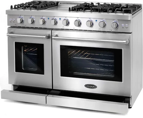 Miniatura 9 de COSMO COS-EPGR244 24 pulgadas Haven Collection 3.73 pies cúbicos Cocina de gas con 4 quemadores sellados, rejillas de hierro fundido, horno