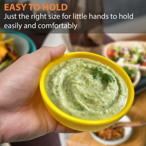 Miniatura 3 de Tazones de salsa – Paquete de 6 cuencos (multicolor), 13 onzas, tazón pequeño sin BPA, irrompible, molcajete mexicano, guacamole, plato para servir