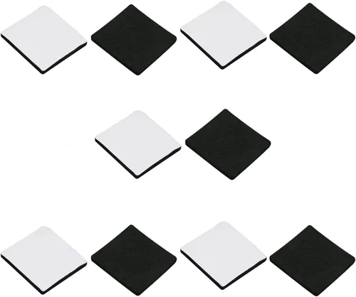 Miniatura 9 de 48 almohadillas de fieltro para muebles, almohadillas cuadradas de 0.63 pulgadas, protectores de suelo autoadhesivos antiarañazos para pies