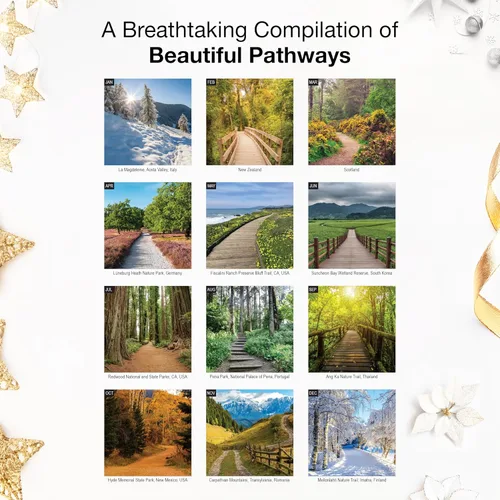 Miniatura 3 de RED EMBER - Calendario de pared Untamed & Beautiful Pathways 2026, de 12 meses, papel grueso y resistente, regalo para las fiestas, calendario