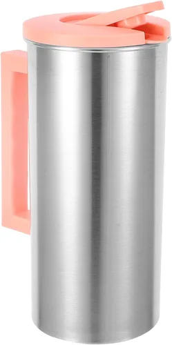 Miniatura 10 de Cabilock Jarra de acero inoxidable de 60.8 onzas con tapa, jarra de acero inoxidable de gran capacidad, jarra de agua aislada para mantener bebidas