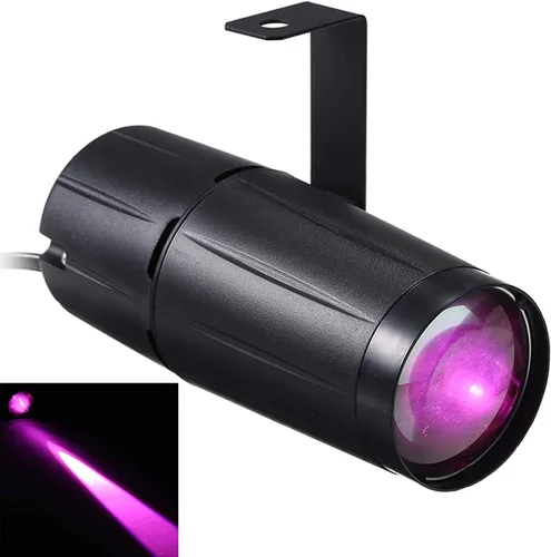 Miniatura 6 de Lixada Foco de Pinspot 10W LED Luz de Foco para Escenario Mini Luz de Haz de Seguimiento para Decoración Familiar, Fiesta en Casa, Bar, Club, Pub