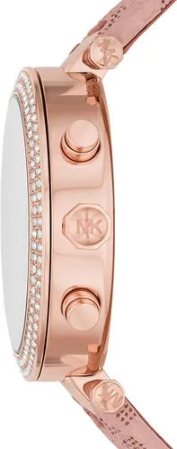 Miniatura 3 de Michael Kors , Parker - Reloj de acero inoxidable con detalles de Glitz, Reloj de cuarzo., RosaRebel Fun.