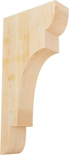 Miniatura 47 de Ekena Millwork COR04X12X12NEB00RWR 4 pulgadas de ancho x 12 pulgadas de profundidad x 12 pulgadas de alto New Brighton Rough Sawn Corbel, cedro rojo