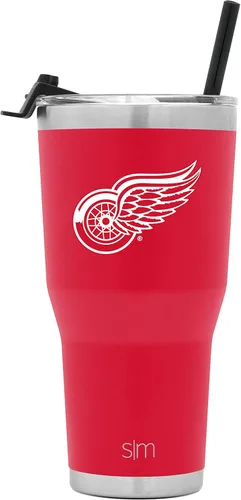 Miniatura 39 de Simple Modern Vaso Cruiser Cruiser con licencia oficial de la NHL Arizona Coyote de 30 onzas, taza de viaje aislada con tapa abatible y popote