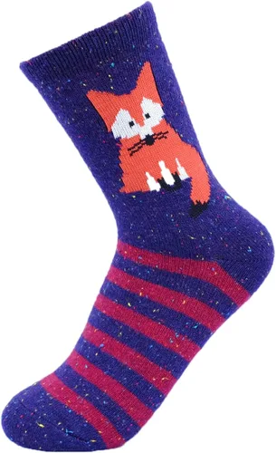 Miniatura 6 de JOYCA & Co. - 3-5 pares de calcetines de invierno gruesos de algodón de lana abrigada para mujer