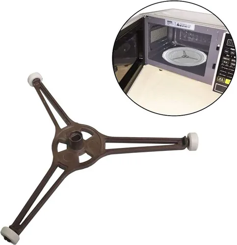 Miniatura 3 de 2 soportes para tocadiscos de microondas para horno de microondas de 9.6 pulgadas, placa giratoria plana de vidrio, soporte de bandeja de placa