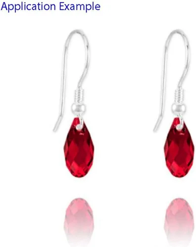 Miniatura 6 de 200pcs Checa 0.472 in Lágrima facetada Briolette Cristal Perlas Sueltas Colgante Separador de Gota a Granel Amatista Púrpura para DIY Joyería
