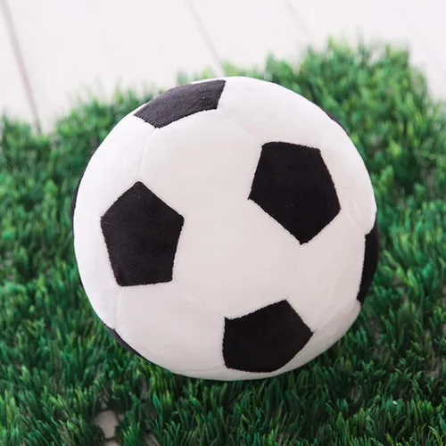 Miniatura 5 de Almohada rellena con forma de fútbol decorativo y funcional cojín de felpa suave para el hogar y los viajes