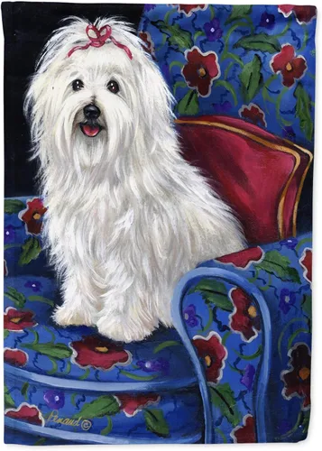 Miniatura 407 de Caroline's Treasures PPP3097CHF - Pijama de Navidad con diseño de bulldog francés para colgar en la pared, poliéster, tamaño de casa, multicolor