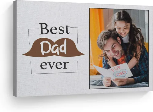 Miniatura 50 de Smile Art Design Impresión en lienzo personalizada: arte de pared con fotos personalizadas, hecho a pedido en Estados Unidos, lienzo premium