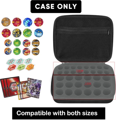 Miniatura 2 de Toy Storage Box Compatible with Bakugan Battle Planet,BakuCores,Armored Alliance,Geogan Rising,Sponge is Pre-Slotted in Two Sizes,Compatible with