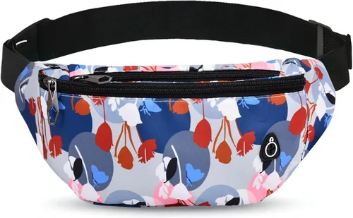 Miniatura 23 de Riñonera cruzada para mujeres y hombres, riñonera deportiva resistente al agua, bolsa de cinturón para viajes, senderismo, correr