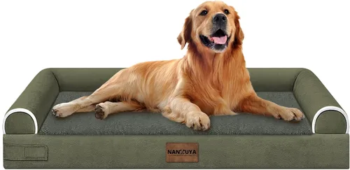 Miniatura 54 de Cama ortopédica lavable para perros medianos y grandes: cama con cojines de apoyo para perros medianos y grandes, cama impermeable de espuma tipo