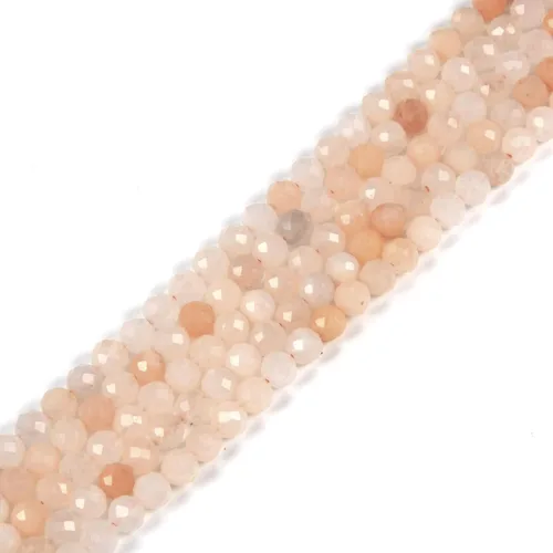 Miniatura 6 de Cuentas redondas facetadas de aguamarina natural de 4mm cuentas sueltas de 16 pulgadas para hacer joyas con cuentas