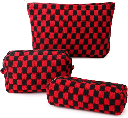 Miniatura 9 de EIMMBD Juego de 6 bolsas de maquillaje de gran capacidad, bolsa de cosméticos de viaje, bolsa de aseo organizadora, bonita bolsa de maquillaje