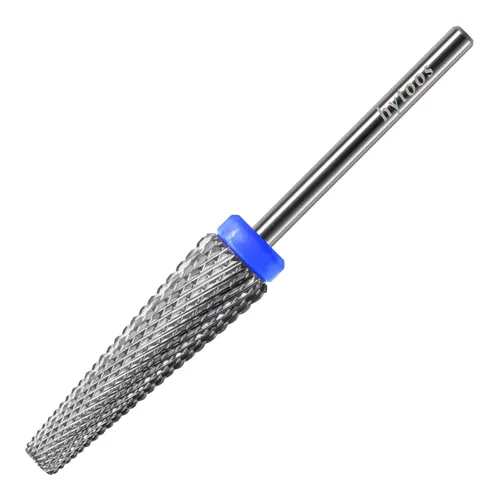 Miniatura 32 de 24mm Super Largo 5 en 1 Brocas de taladro para uñas, Broca cónica cruzada de carburo, Brocas de taladro de rotación bidireccional de 3/32