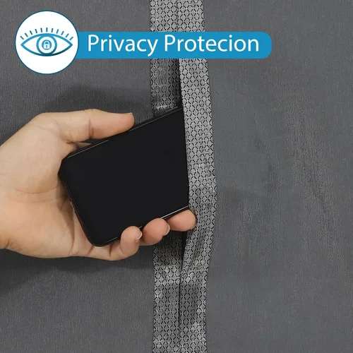 Miniatura 8 de Cortina Magnética con Aislamiento Térmico para Puerta, Cortinas de Puerta de Tela en Capas Más Gruesas con Cierre Automático, Cortinas Térmicas