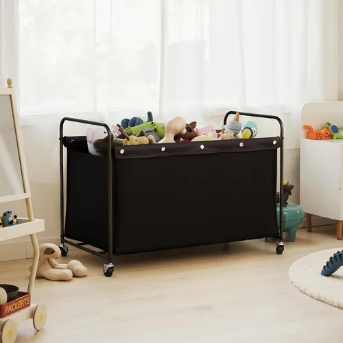 Miniatura 3 de StorageWorks Caja de juguetes con ruedas para niños, baúl y organizador de almacenamiento de juguetes extra grande de 200 litros, caja de juguetes