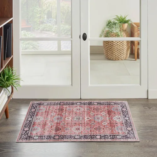 Nourison Home Fulton - Alfombra de 2 x 3 pies, fácil de limpiar, no se desprende, para dormitorio, sala de estar, comedor, cocina (2 x 3 pies)