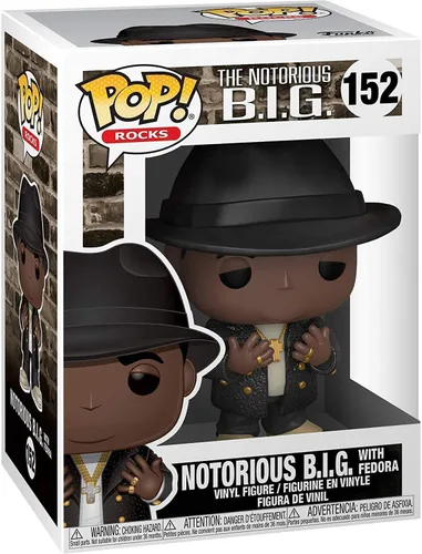 Miniatura 2 de Funko Pop! Rocks: Biggie - Notorious B.I.G con Fedora Bundle con 1 protector de caja PopShield Pop