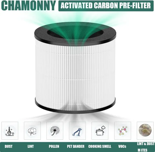 Miniatura 4 de Cayman 608/320 Replcement de filtro, compatible con Okaysou (Oksou) Cayman 608/320 purificador de aire, filtro 3 en 1 H13 True HEPA y filtro