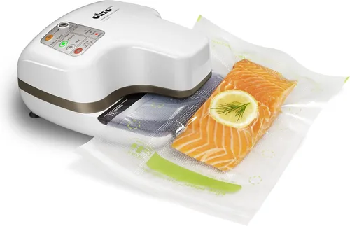 Miniatura 3 de Oliso Pro VS95A - Sellador al vacío inteligente para almacenamiento de alimentos, color rojo