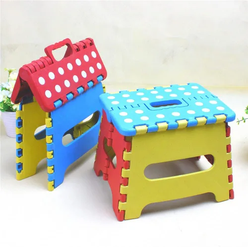 Miniatura 5 de Magik Paquete de 2-4 taburetes plegables plegables antideslizantes y ligeros para pie de cocina de 7 pulgadas (color al azar, paquete de 2)