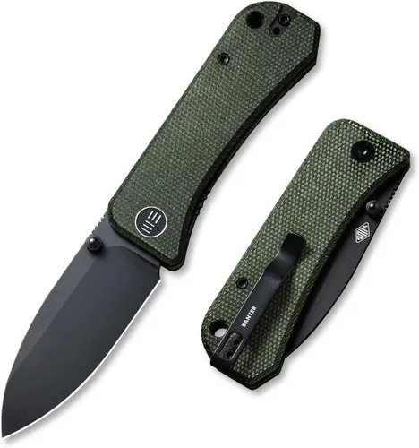 Miniatura 10 de Cuchillo de bolsillo WeKnife Banter para EDC, cuchillo plegable Ben Petersen con hoja de 2.9" S35VN, abrebotellas de pulgar de titanio 2004B (Negro)