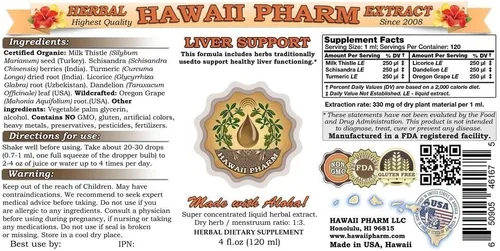 Miniatura 2 de Hawaii Pharm Extracto líquido para el cuidado del hígado 32 oz