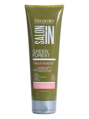 Salon In Recamier - Tratamiento capilar con aceite de argán, 8.5 onzas, fórmula hidratante y nutritiva para mujeres, promueve el crecimiento, la