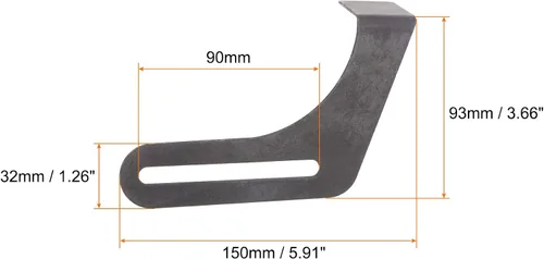 Miniatura 2 de HARFINGTON Juego de 2 piezas de herramientas para amoladora de banco, soporte de acero al carbono de 7.87 pulgadas, con tornillo para amoladora