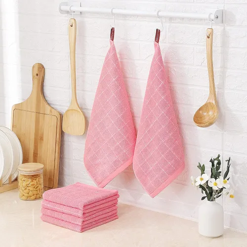 Miniatura 6 de Homaxy - Paquete de 6 paños de cocina de tela de toalla, 100 % algodón, ultrasuaves y absorbentes, trapos perfectos para la cocina, secar y lavar