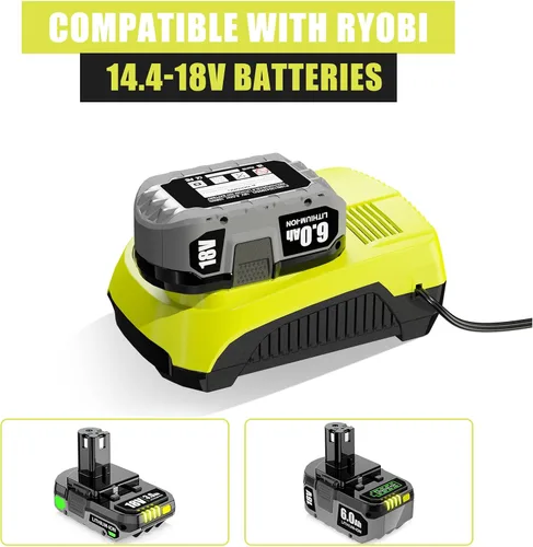 Miniatura 3 de DSANKE P120 - Cargador de batería de repuesto para cargador Ryobi ONE+ P117 P118 P119 NiCd NiMh de iones de litio P100 P101 P102 P103 P105 P107 P108