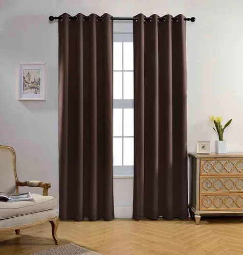 Miniatura 30 de Miuco paneles de cortina de oscurecimiento con arandelas, cortinas opacas con textura para salón, juego de 2