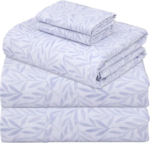 Miniatura 45 de ZOYER Sábanas de percal 100 % algodón tamaño King, refrescantes y transpirables para personas que duermen con calor, ropa de cama crujiente