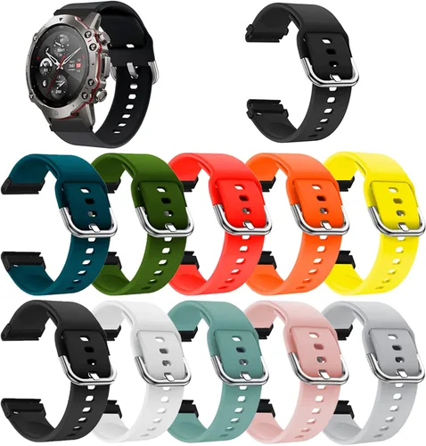 Miniatura 5 de Correas de reloj Amazfit Falcon para mujeres y hombres, correas de repuesto de silicona ajustables y duraderas para reloj inteligente Amazfit Falcon