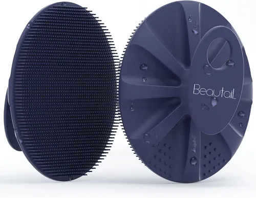 Miniatura 13 de BEAUTAIL Cepillo de silicona para ducha y baño, exfoliante suave para mujeres y hombres, piel sensible al bebé, fácil de limpiar, enjabona bien, más