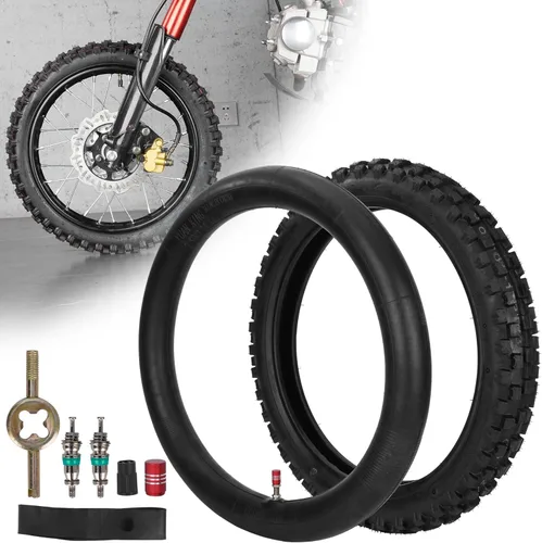 60/100-14 2.50-14 Neumático y cámara interior para 90cc 110cc 125cc SSR CRF XR70 CR60R KLX110 KX60 DRZ DS80 JR80 PW80 TTR90 YZ60 65SX Pit Dirt Bike